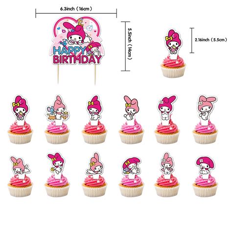 Jom Party Melody Happy Birthday Banner Latex Balloon Party Themes Hari Jadi Set Hari Jadi