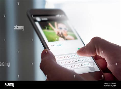 cyber bullying internet trolling  bad behavior  concept