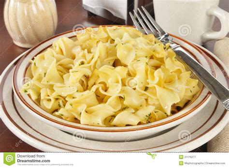 Buttered Noodles With Parsley Stock Image Image Of Product Drink