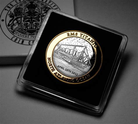 Rms Titanic Dual Metal Silver And Ct Gold Commemorative Coin