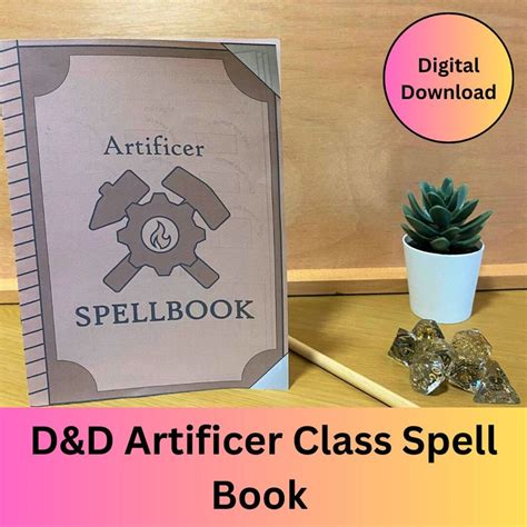 DND Artificer Immersive Spell Book With Spell Slot Trackers Etsy