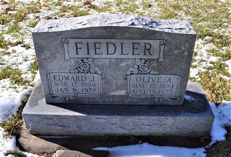 Edward Jacob Fiedler M Morial Find A Grave