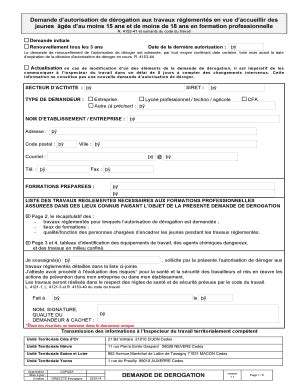 Fillable Online Lpadevelet Free Demande D Autorisation De D Rogation