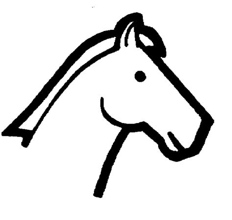 Free Printable Horse Head Stencils Clipart Best