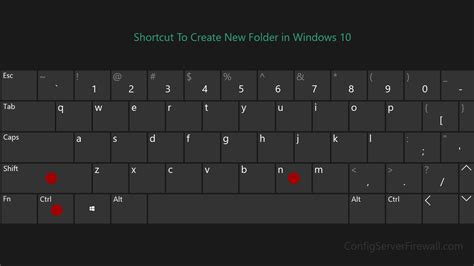 Shortcut To Create New Folder in Windows 10