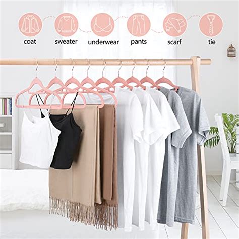 Ieoke Velvet Hangers Pack Non Slip Clothes Hangers Heavy Duty Suit