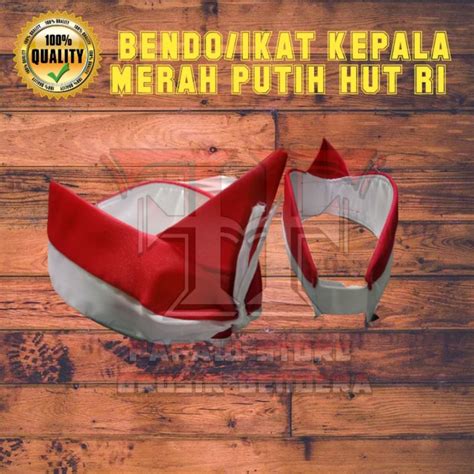 Jual BANDO IKAT KEPALA MERAH PUTIH HUT RI Shopee Indonesia