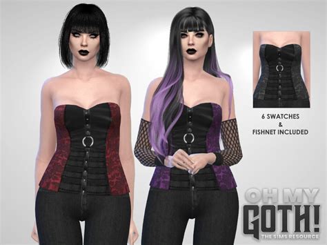 The Sims Resource Oh My Goth Gothic Corset