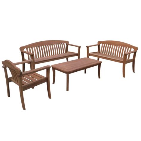 Solid Teak Sofa With End Table Set Lp Pt Lifepursue