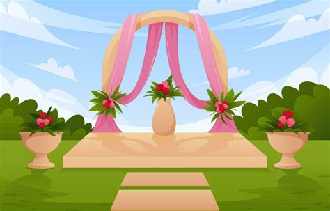 Wedding Landscape Vector Art, Icons, and Graphics for Free Download