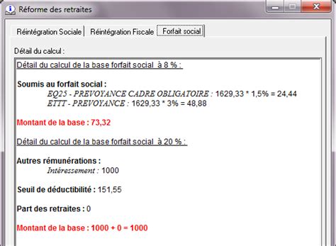 Mise Jour Imagen Formule Calcul Participation Avec Forfait Social