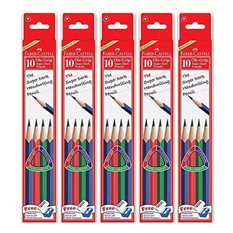 Faber Castell Box 10 Ole Grip Super Dark Lead Pencil At ₹ 38pack In Mumbai