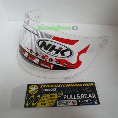 Jual Kaca Flat Clear Nhk Rx Gm Race Pro Original Nhk Smoke Iridium