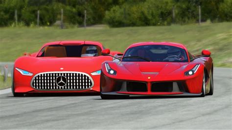 Ferrari Laferrari Vs Mercedes Benz Amg Vision Gt Vs Volkswagen Transporter T1lm917 1973 At Old