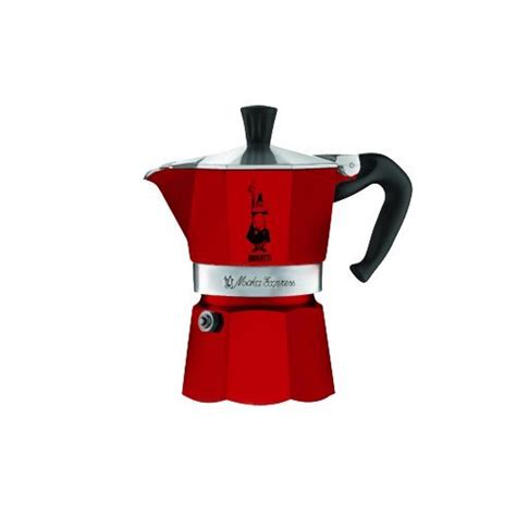 Bialetti Moka Express Red Espressokocher Aluminium Rot Tasse