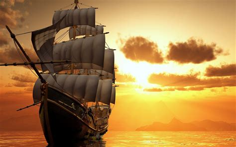 Ship Sunset Wallpapers - Top Free Ship Sunset Backgrounds - WallpaperAccess