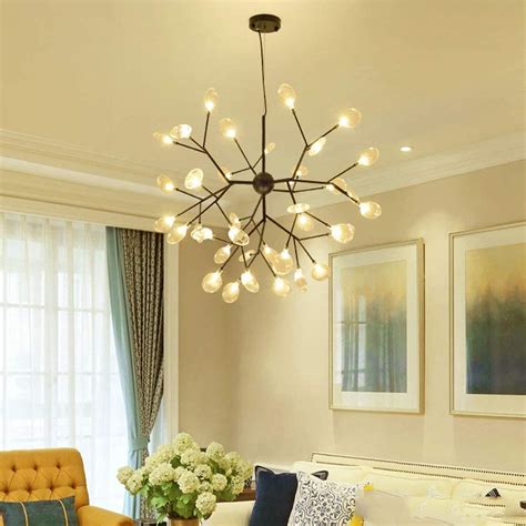 Buy Citra Lights Firefly Chandelier Amber Glass Led Ceiling Hanging