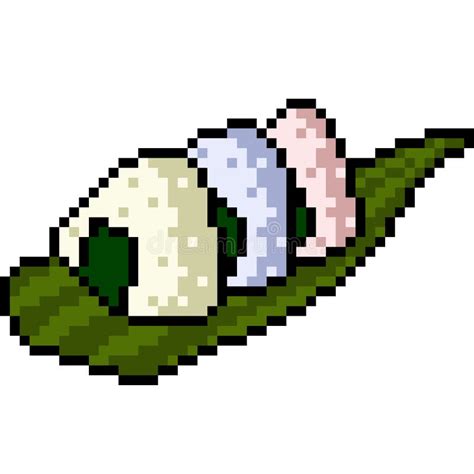 Onigiri De La Comida Del Arte Del Pixel Del Vector Ilustraci N Del