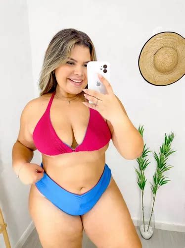 Biqu Ni Plus Size Lipo Empina Bumbum Em Azul E Rosa Parcelamento