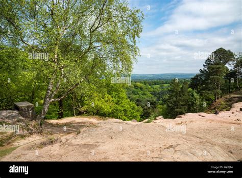 Stormy Point At Alderley Edge Cheshire England A Popular Viewpoint