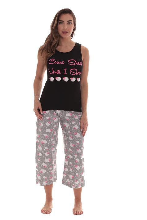 Just Love Womens 100 Cotton Capri Sets Comfortable Sleepwear And