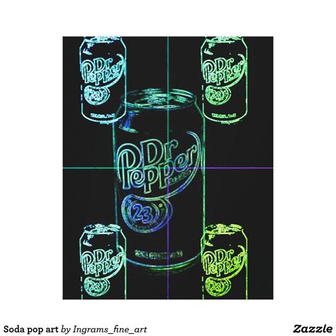 Soda pop art canvas print | Zazzle