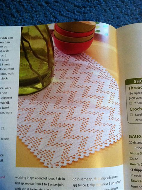 Ravelry Ziggy Zaggy Table Runner Pattern By Joyce Geisler