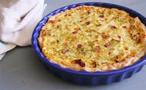 Bacon and Leek Quiche