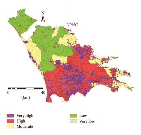 A Land Use Corine Land Cover Level 2 And B The Derived