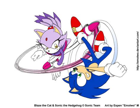 Blaze Vs Sonic by emotwo on DeviantArt