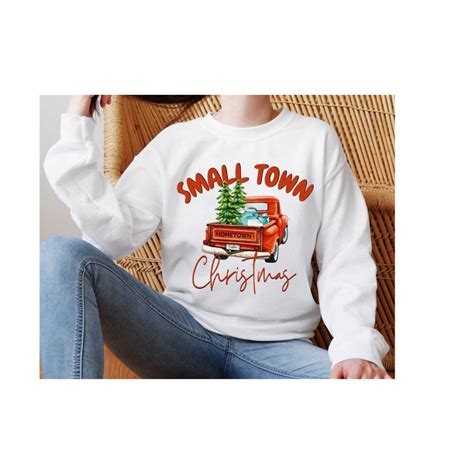 Small Town Christmas PNG Sublimation Design Small Town Png Inspire