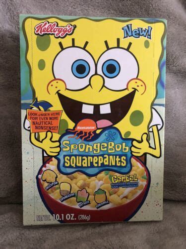 Spongebob Squarepants Cereal Box Kellogg S Jellyfishing Game New