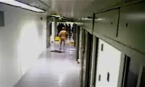 Video Moment Notorious Prisoner Charles Bronson Dances Naked Outside Cell And Taunts Officers