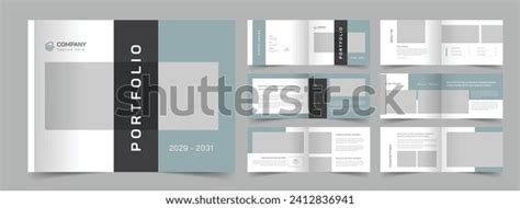 Landscape Portfolio Template Portfolio Layout Architecture Stock Vector ...