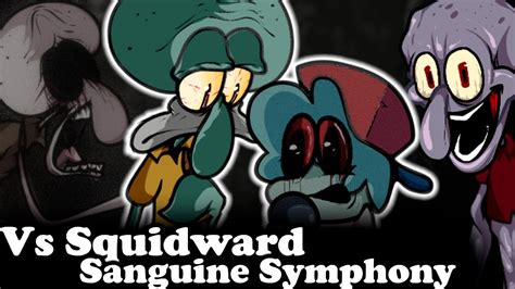 Fnf Vs Squidward Sanguine Symphony Mods Hard Gameplay Youtube