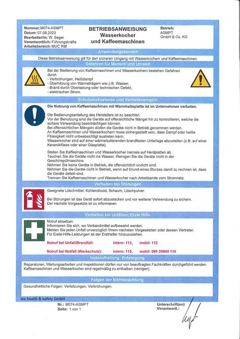 Betriebsanweisungen ASMPT SMT Solutions