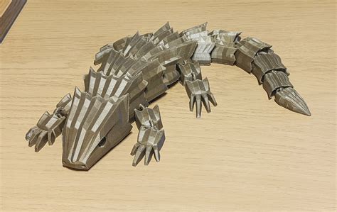 Armadillo Lizard Articulated By Trejager Download Free Stl Model