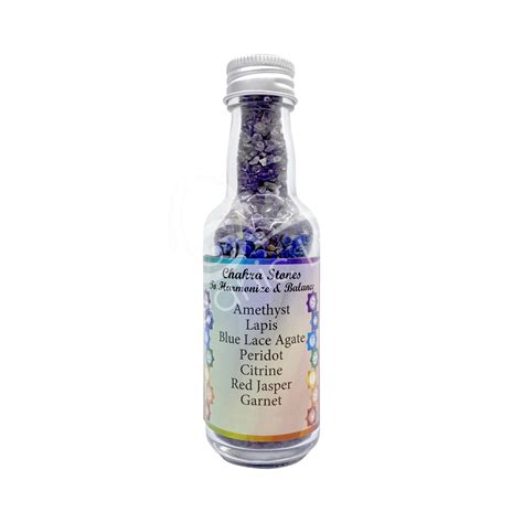 Chakra Chip Stones In A Bottle New Jersey Oceanic Linkways