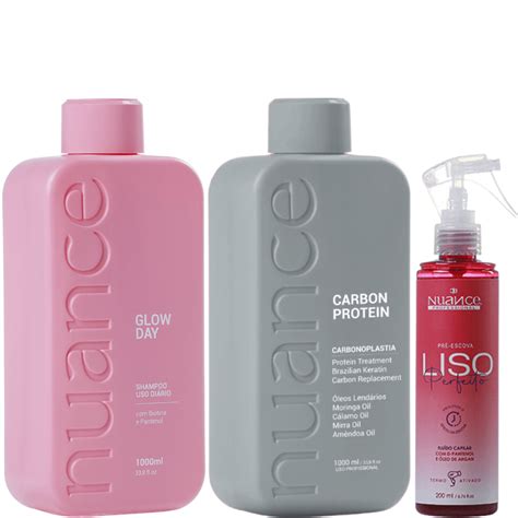 Progressiva Carbon Protein Shampoo Glow Day L Liso Perfeito Pr