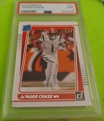 Ja Marr Chase Panini Donruss Nfl Rated Rookie Card Psa Mint