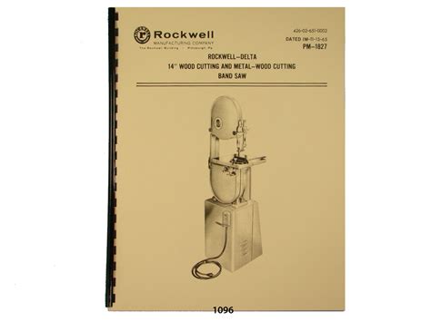 Rockwell Delta 14 Inch Bandsaw Parts