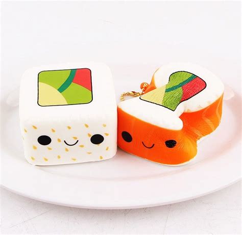 Wholesale Japanese Sushi Kawaii Squishy Slow Rising AntiStress ...