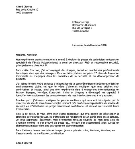 Exemple De Lettre De Motivation Pour Un Emploi