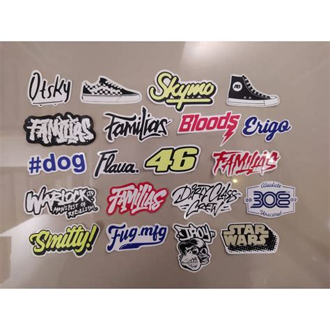 Jual STIKER BRAND DISTRO BISA PILIH GRAFTAC HYPEBEAST LOCALBRAND