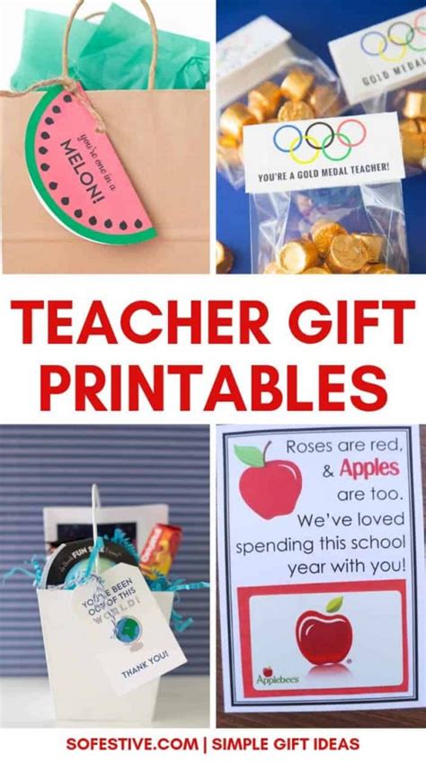 6 Easy & Creative Teacher Appreciation Gift Ideas - So Festive!