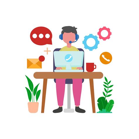 Customer Support Resource Hub 59453118 Vector Art at Vecteezy