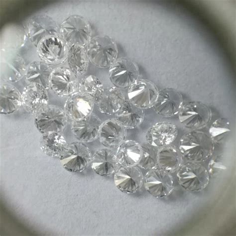 Ajretail 2mm Round Shape DEF VVS Lab Grown CVD Diamond Packaging Type