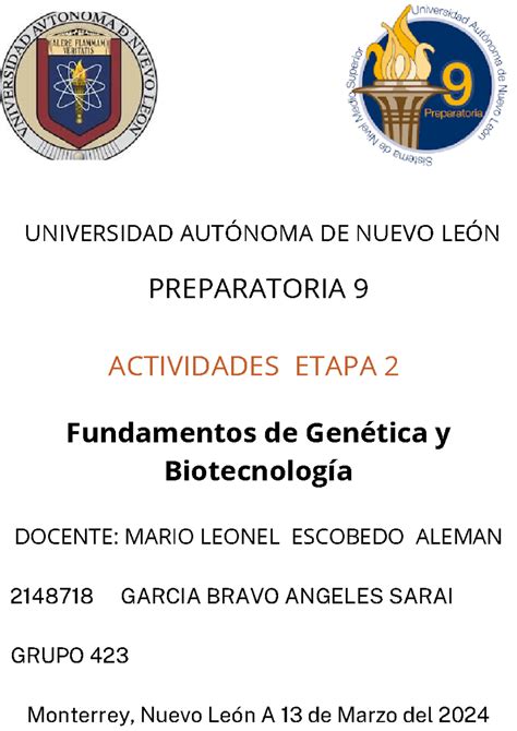 Etapa Asgb Fun Gy B Universidad Aut Noma De Nuevo Le N