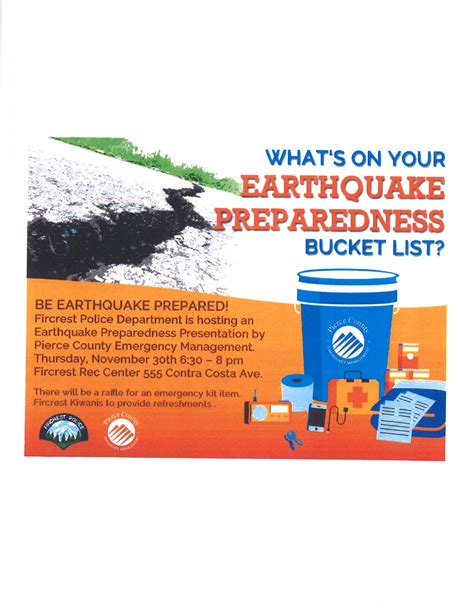 Earthquake Preparedness Presentation - City of Fircrest