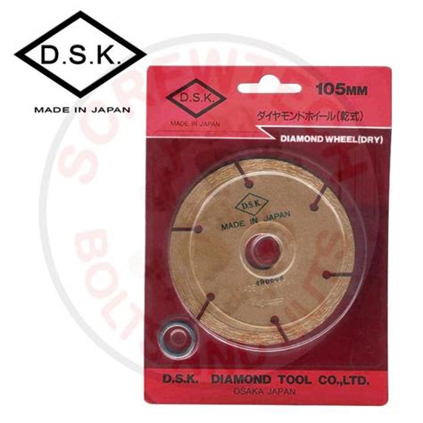 Dsk Diamond Cutting Wheel Dry 105mm 4 Lazada PH